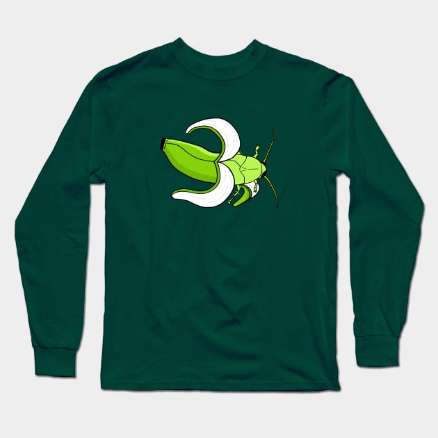 Green banana banana roach Long Sleeve T-Shirt by SNK Kreatures